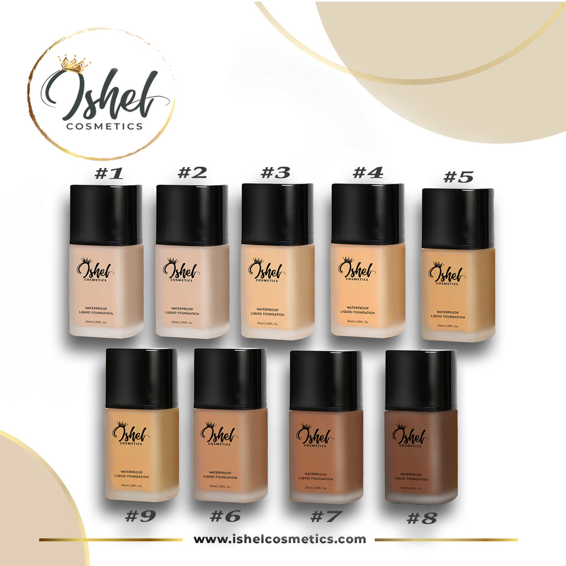 Colección completa bases – Ishel Cosmetics Shop